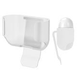 Geekria Ultra-Light Polycarbonate Belt Clip Earbuds Case Compatible with Apple AirPods 4, Hard Shell for Hiking, Outdoor Activities, Tight fixation (White, 1 Pack, Single Case)