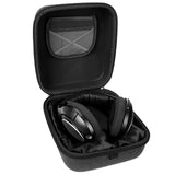 Geekria Shield Case for Large-Sized Over-Ear Headphones, Compatible with Sennheiser HD 660s, HD 599 SE, Replacement Protective Hard Shell Travel Carrying Bag with Cable Storage (Dark Grey)