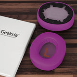 Geekria QuickFit Replacement Ear Pads for JBL JR460 Headphones Ear Cushions, Repair Parts (Rose Red)