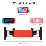 Geekria Car Headrest Mount Compatible with Nintendo Switch, OLED, Lite and Other Mini Tablets, Game Accessories Adjustable Universal Holder for Car Backseat (Red)