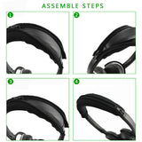 Geekria QuickFit Earpad Compatible with Bose QC3 ON EAR, QuietComfort 3 Headphone Replacement Ear Pad + Headband Cover / Ear Cushion / Ear Cover / Earpads Repair Parts (Black)