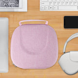 Geekria NOVA Headphones Case, Compatible with Apple AirPods Max Headphones Case, Replacement Hard Shell Travel Carrying Bag with Room for Smart Case and Accessories Storage (Pink)
