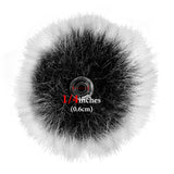 Geekria for Creators Furry Windscreen Compatible with DJI Mic, Mic DeadCat Wind Cover Muff, Fluff Cover Windshield, Wind Noise Reduction (Grey / 2 Pack)