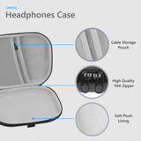 Geekria Shield Headphones Case Compatible with Sony WH-CH520/CH510, JBL Tune 510BT, AKG Y50BT, Replacement Hard Shell Travel Carrying Bag with Cable Storage (Dark Grey)