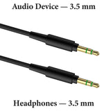 Geekria Audio Cable Compatible with Skullcandy Hesh EVO/ANC/3, Crusher ANC 2/EVO, Riff 2, 3.5mm Aux Replacement Stereo Cord (4 ft / 1.2 m)