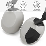 Geekria Silicone Headphone Cover Compatible with Sony WH-1000XM5, WH1000XM5 Wireless Headphones, Scratch Protection Case / Earpieces Cover / Headset Speakers Skin Protector (Beige)