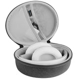 Geekria Shield Headphones Case Compatible with Beats Studio Pro/3/2 Wireless, Replacement Hard Shell Travel Carrying Bag with Cable Storage (Dark Grey)