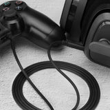 Geekria Audio Cable Compatible with Astro A40 tr, A40, A30, A10, A10 Gen 2 Gaming Headsets Cable, 3.5mm Aux Replacement Stereo Cord (5.6 ft/1.7 m)