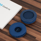 Geekria Comfort Mesh Fabric Replacement Ear Pads for JBL JR300, JR300BT, T450BT, T500BT, Tune 500, Tune 500BT, Tune 510BT, Tune 520BT Headphones, Ear Cushions (Blue)