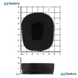 Geekria Sport Cooling-Gel Replacement Ear Pads for BlueParrott B350-XT Noise Cancelling Headphones Ear Cushions, Repair Parts (Black)
