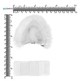 Geekria NOVA Headphone Beam Strap+Cat Ears Attachment Compatible with Razer, JBL, Plantronics, Sennheiser, Logitech, Hyperx, Corsair Headphones, Easy DIY Installation, Comfortable (White)