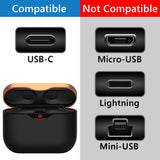 Geekria Type-C Earbuds Short Charger Cable Compatible with Sony WF-1000XM5 WF-1000XM4 LinkBuds INZONE Buds Charger, USB-C to USB-C Replacement Power Charging Cord (1 ft/30 cm 2 Pack)