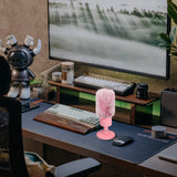 Geekria for Creators Furry Windscreen Compatible with Razer Seiren X, Seiren Emote, Seiren Elite, Mic DeadCat Wind Cover Muff, Windbuster, Windjammer, Fluff Cover Windshield (Pink / 2 Pack)