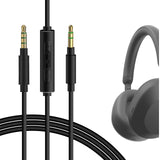 Geekria Audio Cable with Mic Compatible with Sony ULT WEAR, WH-XB910N, WH-1000XM6/1000XM5 Headphones, 3.5mm Replacement Stereo Cord with Inline Microphone (4 ft/1.2 m)