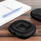 Geekria QuickFit Replacement Ear Pads for Marshall Major/MajorII/Major2 Headphones Ear Cushions, Headphone Accessories Repair Parts (Black)