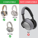 Geekria Headband Pad Compatible with Bowers & Wilkins Px8/ Px7S2/ Px7 S2e (Not Compatible with Px7/ Px7S3) Headphones, Replacement Band Repair Part (White)