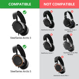 Geekria Flex Fabric Headband Pad Compatible with SteelSeries Arctis 5, Arctis 3 All-Platform Gaming Headphones, Headphones Replacement Band, Headset Head Cushion Cover Repair Part (Cartoon)