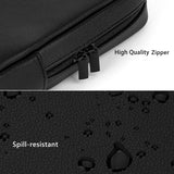 Geekria Elite Headphones Pouch, Soft Shell Replacement Protective Travel Carrying Bag with Cable Storage, Compatible with Bose QC Ultra II, JBL Tour ONE M3, B&O Beoplay H95 (Black)