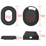 Geekria Silicone Headphone Cover Kits Compatible with Sony WH-1000XM5, WH1000XM5 Wireless Headphones, Scratch Protection Case / Earpieces Cover / Headband Cover / Skin Protector (Black)