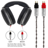 Geekria Apollo Silver-Plated Copper Upgrade Audio Cable Compatible with Sennheiser HD600, HD650, HD660S2, HD6XX Headphones, 4.4mm Replacement Headphones Cord for Amplifier (4.9ft/1.5 m)