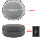 Geekria Shield Headphones Case Compatible with Sony WH-1000XM4, WH-1000XM3, WH-XB910N, WH-XB900N, WH-H910N Case, Replacement Hard Shell Carrying Bag with Cable Storage (Microfiber Grey)