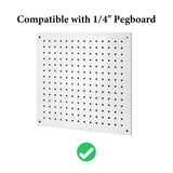 Geekria Headphone Holders for Pegboard Display, Headphone Hanger Holder Compatible with 1/4" Pegboard, Hook Headset Holder Hanger for Home, Office, Electronics Organization (Black)