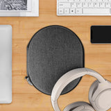 Geekria Shield Headphones Case Compatible with Sony WH-1000XM6, WH-1000XM4, WH-1000XM3, WH-H910N, WH-H900N, Replacement Hard Shell Travel Carrying Bag with Cable Storage (Dark Grey)