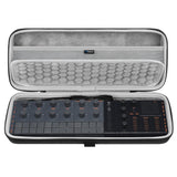 Geekria Audio Interface Carrying Case, Compatible with Yamaha SEQTRAK / Mobile Music Ideastation, EVA Hard Shell Portable Travel Bag (Dark Gray)