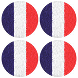 Geekria 2 Pairs Flex Fabric Headphones Ear Covers - Product Safety Certified - Washable & Stretchable Earcup Protectors for Over-Ear Headsets, Sweat Pads for Gym, Gaming (M / French Flag)