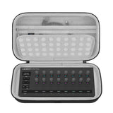 Geekria Hard Shell Travel Case Compatible with Novation Launch Control 3, Audio Mixer Carrying Bag (Dark Gray)
