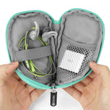 Geekria Shield Sports Earbuds Pouch, Earbuds Protective Case, In-Ear Headphones Travel Bag Compatible with Sony Walkman, Bose SoundSport, JBL EnduranceRUN, Plantronics, Sephia (Camouflage Green)