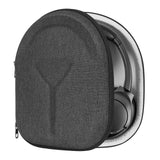 Geekria Shield Headphones Case Compatible with Anker Soundcore Q11i, Life Q20, Life Q30, Space Q45, Replacement Protective Hard Shell Travel Carrying Bag with Cable Storage (Dark Grey)
