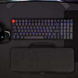 Geekria 90%-96% Keyboard Case, Compatible with Keychron K4 / K4 HE, RK Royal KLUDGE RK96 / RK100, Hard Shell Travel Carrying Bag for 100keys Mechanical Gaming Keyboard (Dark Gray)