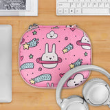 Geekria Shield On-Ear Headphones Case Compatible with JBL Tune 510BT, Tune 660NC, Tune 560BT, Tune 500BT Case, Replacement Hard Shell Travel Carrying Bag with Cable Storage (Pink)