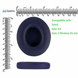GEEKRIA Replacement Ear Pads for Beats Solo 3 (A1796), Solo 3.0 Wireless On-Ear Headphones Ear Cushions, Headset Earpads, Ear Cups Repair Parts