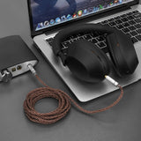 Geekria Apollo 6NOCC Copper Upgrade Audio Cable Compatible with Sony WH-1000XM6, WH-1000XM5, WH-1000XM4 Headphones, 4.4mm Balanced to 3.5mm Replacement Cord, HiFi OFC Cable (4.9 ft / 1.5 m)