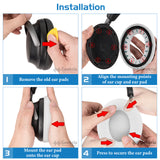 Geekria Replacement Ear Pads for BOSE QuietComfort Ultra/ UltraII (2nd Gen) Headphones Ear Cushions, Repair Parts (White)