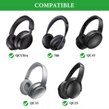 Geekria Shield Headphones Case Compatible with Bose QC Ultra, QC45, 700, QC35Gaming, QC35 II, Replacement Protective Hard Shell Travel Carrying Bag with Cable Storage (Black)