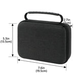 Geekria Mouse Hard Shell Case, Compatible with Razer DeathAdder V4 Pro/DeathAdder V3 Pro/DeathAdder V3 Wireless/Viper V4 Pro Travel Carrying Bag (Dark Gray)