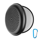 Geekria Speaker Case Cover, Compatible with Bang & Olufsen Beosound A1, Beoplay A1 Case, Protective Waterproof Skin, Replacement Bluetooth Speakers Travel Carrying Case with Keychain Hook (Black)