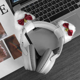 Geekria NOVA Headphone Headband Spacer+Cat Ears Attachment Compatible with Razer, JBL, Plantronics, Sennheiser, Logitech, Hyperx, Corsair Headphones, Easy DIY Installation (White)