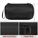 Geekria Shield Speaker Case Compatible with Ultimate Ears Wonderboom 3/2, Replacement Hard Shell Portable Speaker Protective Carrying Bag with Keychain Hook (Black)
