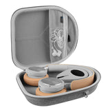 Geekria Shield Headphones Case Compatible with B&O PLAY Beoplay H9i, H95, H9, H8, H6, H4, H2 Case, Replacement Hard Shell Travel Carrying Bag with Cable Storage (Grey)