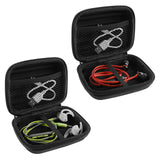 Geekria Shield Headphones Case for In-Ear Earphones, Replacement Hard Shell Travel Carrying Bag with Cable Storage, Compatible with Sony, JVC, JBL, Beats, Audio-Technica Headsets (2 Packs/Grey)