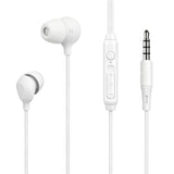 Geekria Sleeping Headphones for Side Sleepers, 3.5mm Wired Soft Silicone In-Ear Earbuds with Mic & Volume Control, Noise Cancelling Earphones for Sleep, Travel & Meditation (3.9FT)