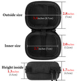 Geekria Shield Earbuds Case Compatible with Skullcandy EcoBuds, Jib True 2, Dime EVO/3/2, Grind True Wireless Earbud, Replacement Hard Shell Travel Carrying Bag with Cable Storage