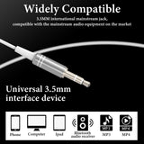 Geekria Sleep Earplugs, 6.6 FT / 200 CM Mono Earbud Single Ear Noise Isolating Earphone, 3.5MM Tangle Free Sleep Headphones for Side Sleepers (Without Mic / White)