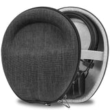 Geekria Shield Headphones Case Compatible with Marshall Major V, Major IV, Major III, Major II, Mid ANC Case, Replacement Hard Shell Travel Carrying Bag with Cable Storage (Black Diamond)