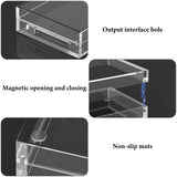 Geekria Synthesizer Clear Acrylic Case Protector, Magnetic Closing Dust Cover, Compatible with Teenage Engineering OP-1 Field / OP-XY Portable Synthesizer (Clear)