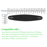 Geekria Flex Fabric Headband Pad Compatible with SteelSeries Arctis Nova Pro, Arctis Nova 7, Arctis Nova 4, Arctis Nova 3, Arctis Nova 1 Headphones Replacement Band, Headset Head Cushion (Black)